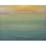 MIKE HINDLE Sunrise Watercolour Signed Titled and dated on the back '01 55 x 70cm