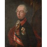 18th century school Portrait of a nobleman Oil on canvas 35 x 27cm