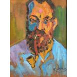 After ANDRE DERAIN Portrait of Matisse Oil on board 39 x 29cm
