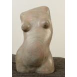 MAX BARRETT Female Torso Serpentine Sculpture Monogrammed Maximum height 25cm