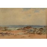 JOHN NESBITT Coastal Landscape Watercolour Signed 33 x 50cm