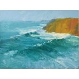 NEIL PINKETT Seascape Oil on Canvas Signed 45 x 61cm