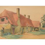 PHILIP CILINGWOOD PRIESTLEY The Forge, Westington Watercolour Signed,