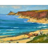 BOB VIGG Sennen Oil on board Signed Titled and dated on the back 1997 19 x 24cm