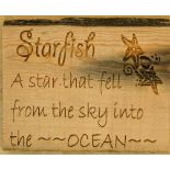 Artist: Kira Barnes (Helston Community College) Title: Starfish Quote Size: 22 x 31.