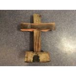 Artist: Pastor Glen Chaplin Title: The Old Rugged Cross Size: 34 x 24 x 12cm Medium: Baulk Glen