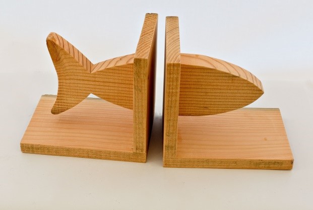 Artist: May (Helston Community College) Title: Mackerel Bookends Size: 14 x 40 x