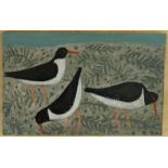 Artist: Emma McClure Title: Oyster Catchers Size: 25 x 40 x 2cm Medium: Acrylic Emma McClure Emma