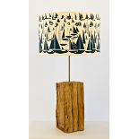 Artist: David Raine & Dena O'Brien Title: Lamp Base & Lampshade Size: 14 x 14 x 76(h) cm