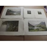 CLAUDE H. ROWBOTHAM. 16 col etchings, signed, various sizes.