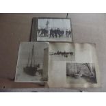 CORNISH PHOTOGRAPHS. ship wreck photo stamped T.P. Roskrow, Redruth; "St.