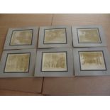 HOLMAN BROTHERS. 6 sepia mounted photos of machines made by Holmans late 19C.