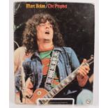 A Marc Bolan 'Prophet' booklet, signed, 28 x 21.5cm.