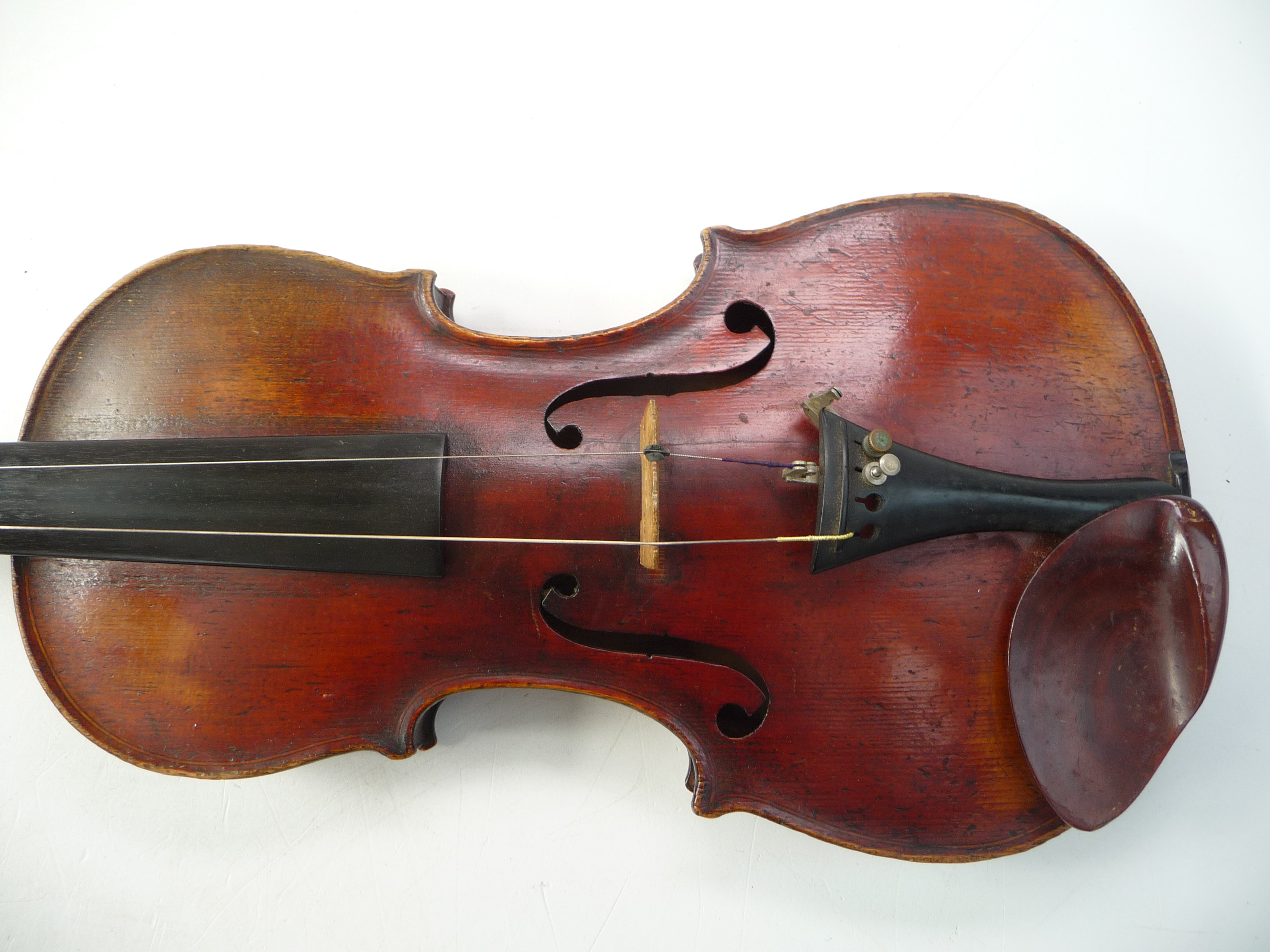 A cased violin, bearing paper label 'Henry Betts, Maker Royal Exchange, London', - Image 8 of 23