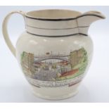 A creamware jug, early 19th century,