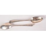 A pair of silver Old English pattern tablespoons by George Smith III, London 1783. 4oz.