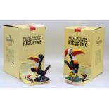 A Royal Doulton advertising figure 'Christmas Toucan', MCL6 and 'Miner Toucan' MCL10,