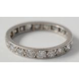 A diamond eternity ring.