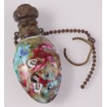 A Venetian glass scent bottle in the style of Bigaglia-Franchini with portrait canes, 7cm.