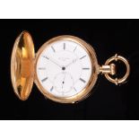 An fine 18ct gold full hunter cased pocket watch by H.L.