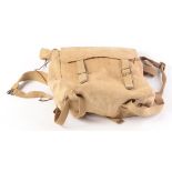 WWII, two soldiers canvas kit bags, dated 1941 and 1942, together with an original toggle rope.