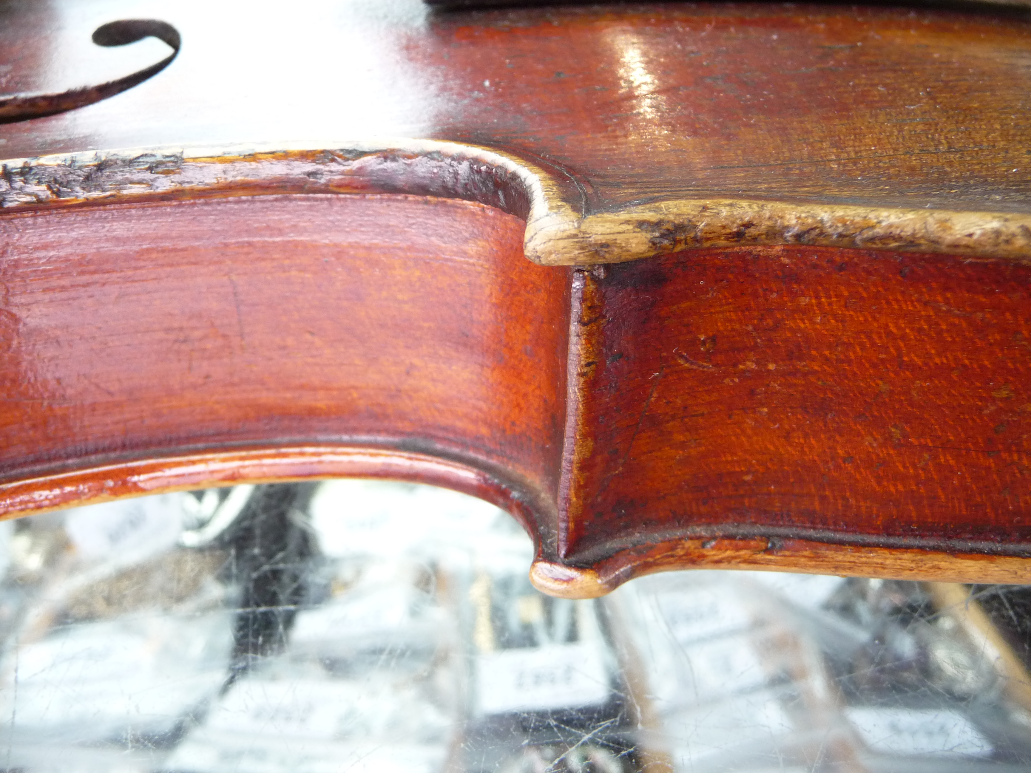 A cased violin, bearing paper label 'Henry Betts, Maker Royal Exchange, London', - Image 17 of 23