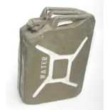 A 1943 British water jerry can.