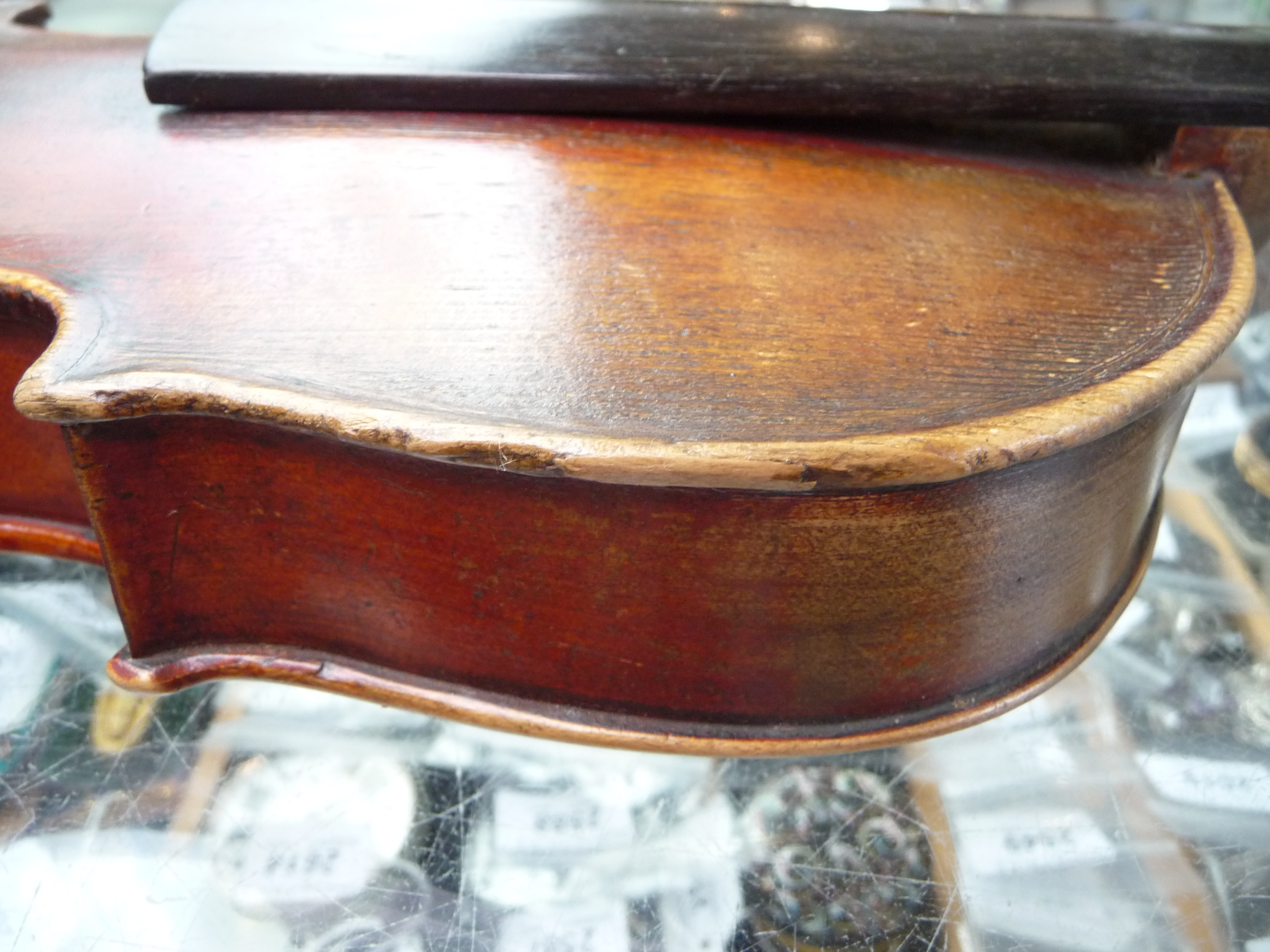 A cased violin, bearing paper label 'Henry Betts, Maker Royal Exchange, London', - Image 20 of 23