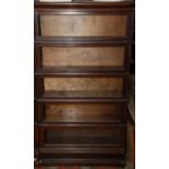 An oak Globe Wernicke six section bookcase.