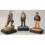 Two limited edition Ashmor Worcester porcelain Royal Airforce figures, heights 31cm and 30cm,