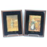 Two framed Baxter prints, each with glass mounts, 25 x 19.5cm.