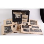 Miscellaneous black and white photographs including Penzance, Lands End,