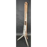 A Windsor & Newton London wooden easel, height 157cm.