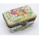 A porcelain patch box.