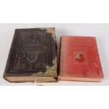 The National Family Bible, illustrated, leather bound and brass mounts,