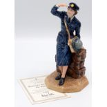 A Royal Doulton Classics fine china figure entitled 'Women's Auxiliary Air Force', HN4554,