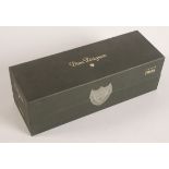 A boxed bottle of Dom Perignon champagne vintage 1988, labelled Moet et Chandon a Epernay.