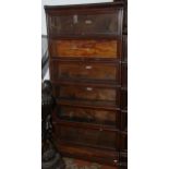 An oak Globe Wernicke seven section bookcase.