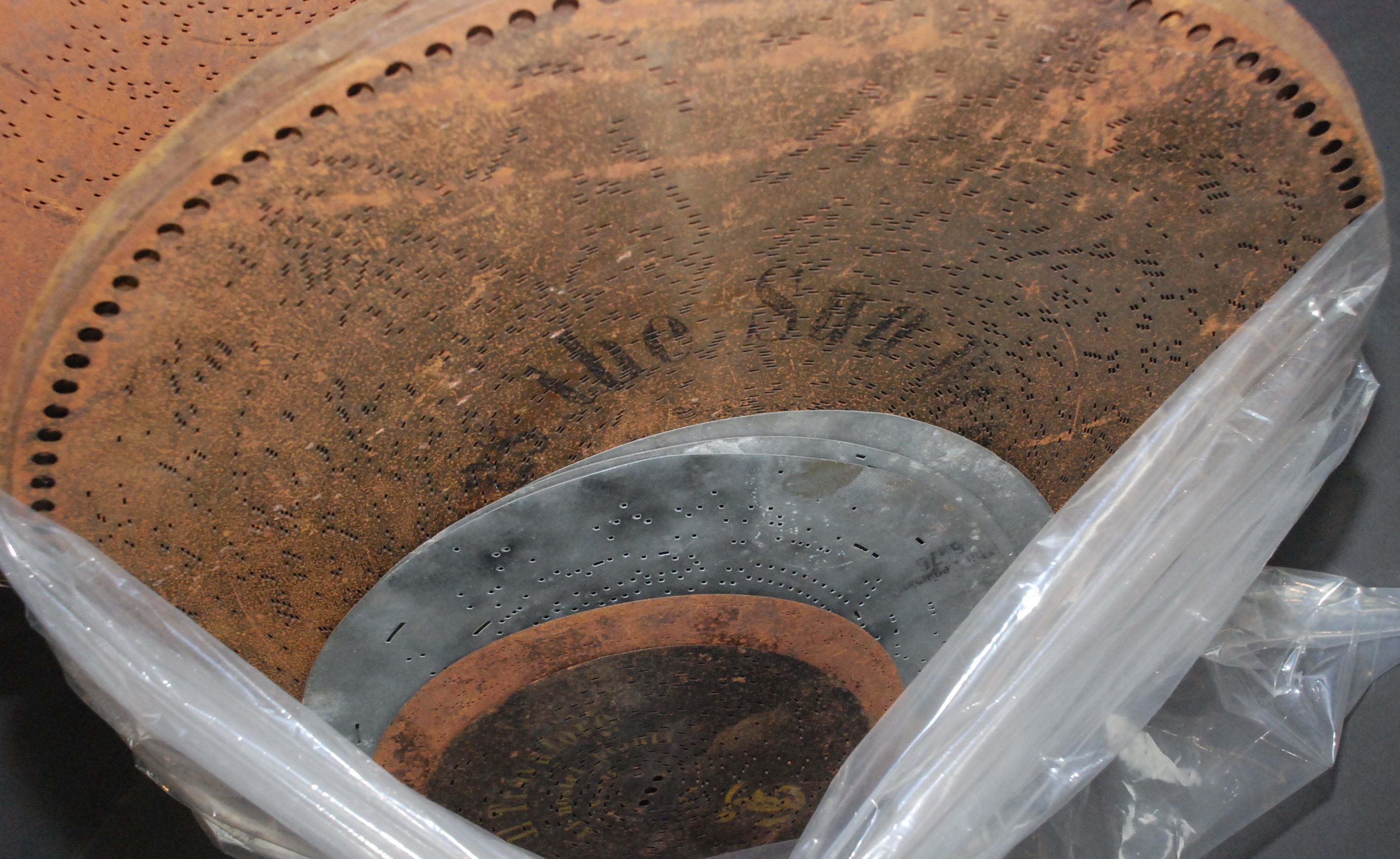 A quantity of polyphone discs and others, largest diameter 63.5cm. - Image 2 of 2