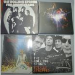 The Rolling Stones, a Great Years boxed set and three albums.