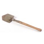 WWII, an American folding entrenching tool inscribed to the shovel AMES 1944,