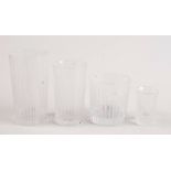 A suite of Salviati 'Grafitti' glasses, comprising eleven tumblers, height 9.