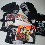 The Rolling Stones, sixteen T Shirts including Sticky Fingers,