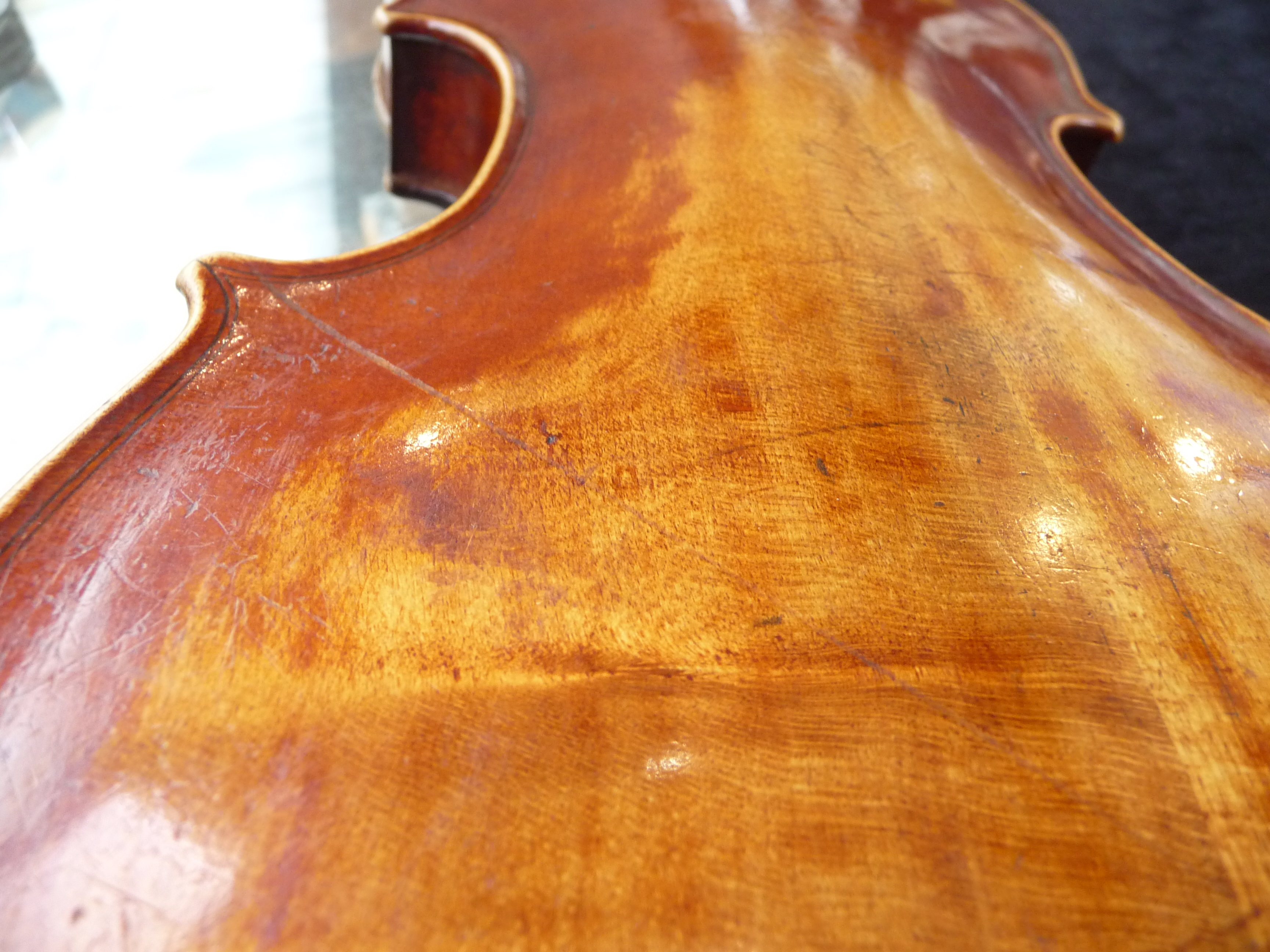 A cased violin, bearing paper label 'Henry Betts, Maker Royal Exchange, London', - Image 21 of 23