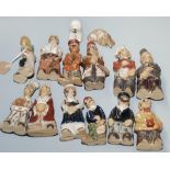 Fourteen Tremar Pottery figures, largest height 13cm.