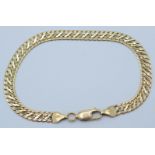 A 14ct gold bracelet, 6.6g.