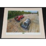 A Terence Cuneo 'Spirit Of Brooklands' limited edition coloured print No 165/850 signed in pencil