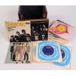 A case of 1960s/early 70s Rolling Stones vinyl 45rpm records,