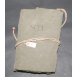 A WWII US army canvas two man tent.