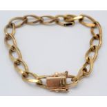 A 9ct gold link bracelet, 11.3g.